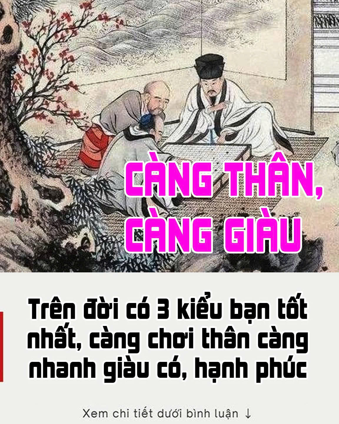 Trên đời có 3 kiểu bạn tốt nhất, càng chơi thân càng nhanh giàu có, hạnh phúc